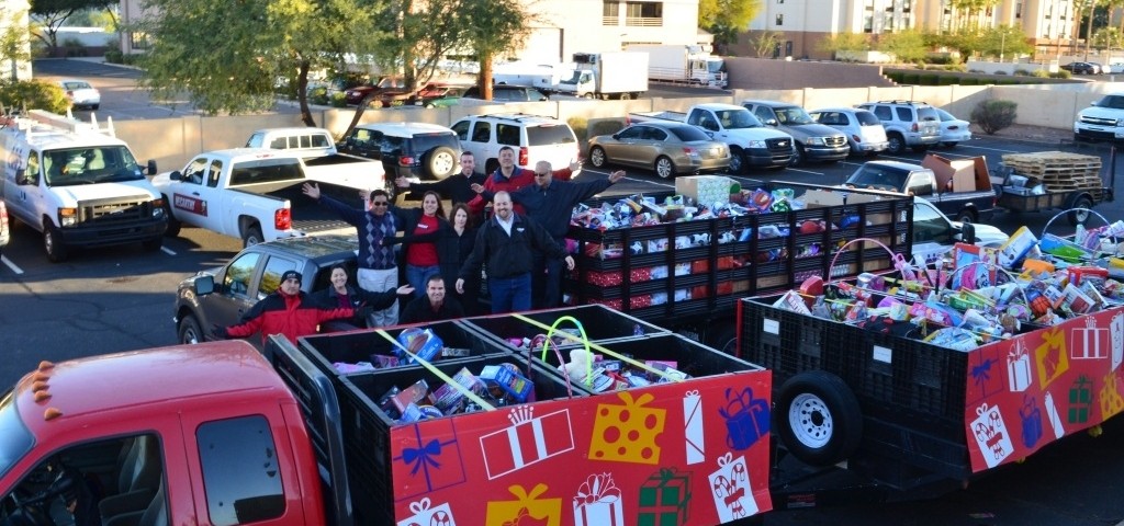 The Arizona construction industry really delivered on the 2012 Toy Drive
