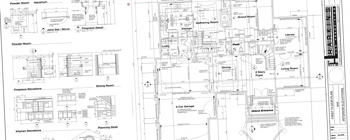 Skewed PDF plan set