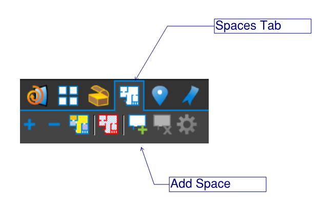 Spaces Tab in Bluebeam Revu