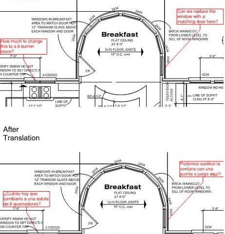 Bluebeam can translate markups to 50+ languages