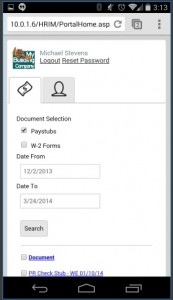 Access the Employee Portal from Android, iPhone or iPad