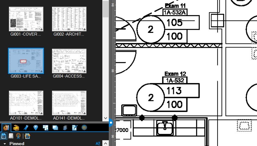 Make your Thumbnails tab appear at the top of a panel in Bluebeam Revu