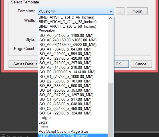 Slide Template in Bluebeam Revu