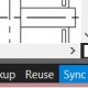 Status Bar in Revu has Reuse, Snap, Sync, etc