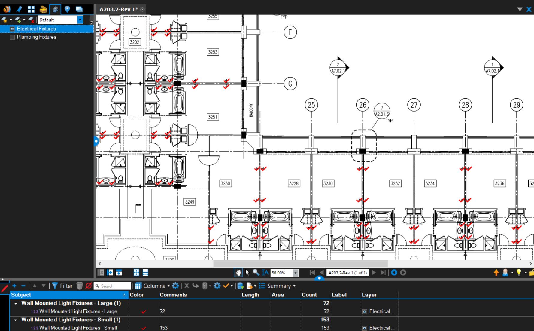 Quickly assign many take-off markups to a single layer