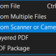 Bluebeam Revu Create PDF from Scanner