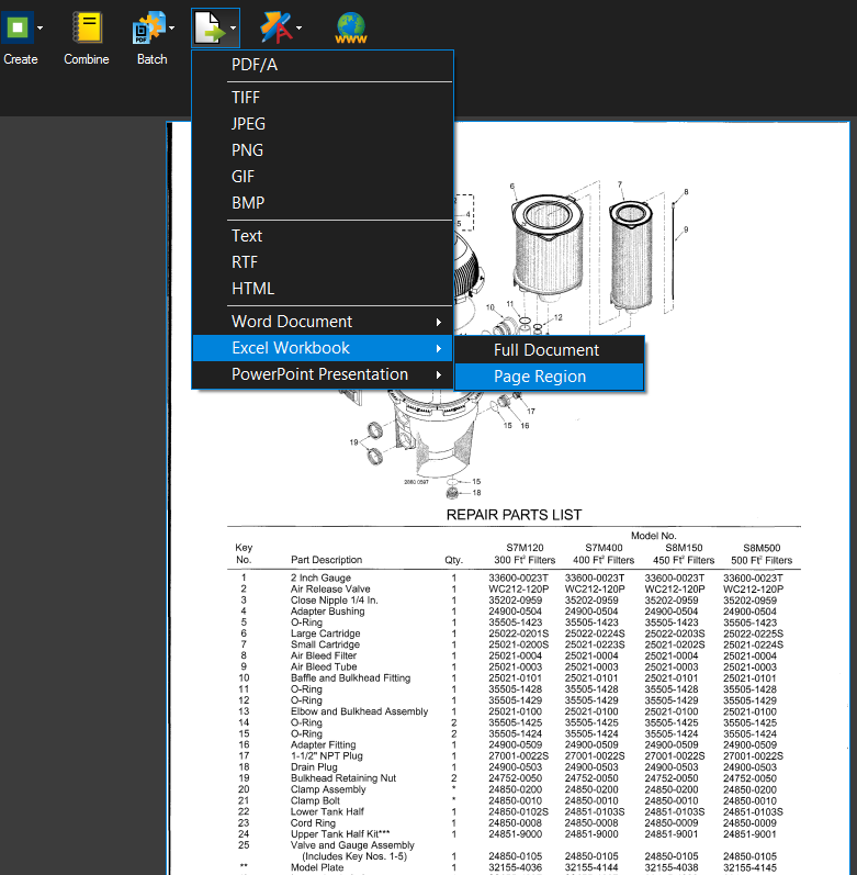 How to extract data from a scanned document to a spreadsheet