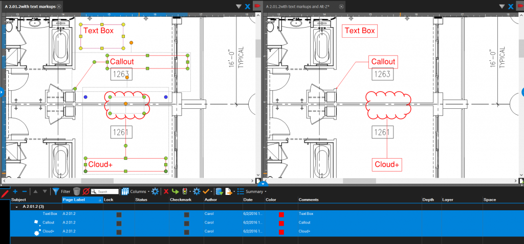 Bluebeam Revu Auto Size Markups