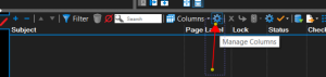 Add a Column in Bluebeam Revu