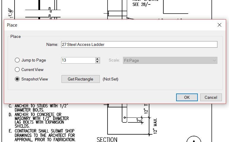 Bluebeam Revu Places