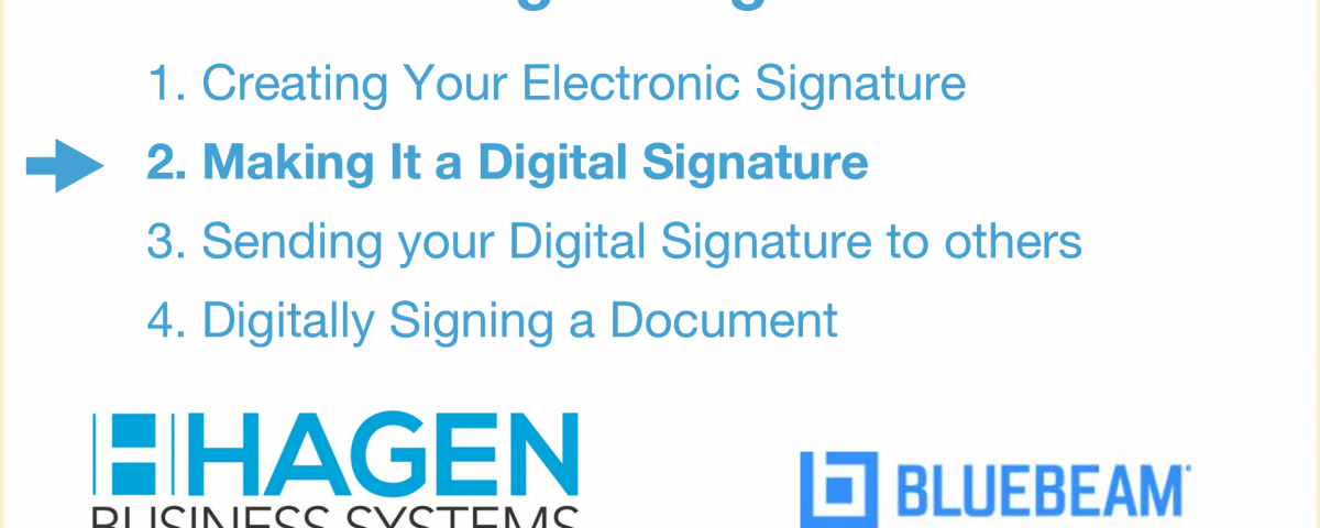 How to create a Bluebeam digital signature